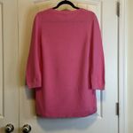 Talbots Pink Tunic Sweater Women's Sz Large Cotton Blend Side Slits 3/4 Sleeve # Photo 3