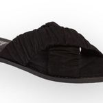 Eileen Fisher new Cross Slide Easy to Wear Flat Leather Sandal Black 9M Photo 12