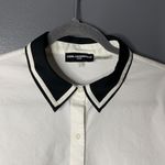 Karl Lagerfeld  Paris White button down top Size‎ L Photo 2