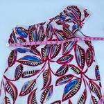 J.Crew  tropical leaf Floral One Shoulder Dress Ruffle Sleeveless J0954 hawaii XS Photo 6