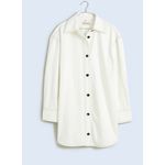 Madewell  Womens White Button-Down Denim Shirt Dress Size M Photo 10