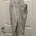 Judy Blue  Striped overalls  in White and navy blue Photo 0