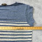 Tommy Bahama 100% Linen Striped T-Shirt Top Blue Gray Nautical Beach Large Photo 5