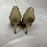 ALDO Faux Snake Skin Print Nude Heels in Size 38.5/8 Photo 2