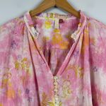 Anthropologie Pilcro Top Women’s Small Multi Color Ombré Floral Blouse Bohemian Photo 5