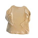 J.Jill  Luxe French Terry Side Button Tunic Top Butter Yellow Soft Cozy Size S Photo 4