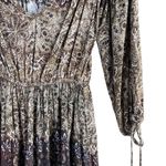 Free People  So Divine Off The Shoulder Romper in Brown Cream Paisley Print, XS‎ Photo 5