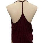 Silence + Noise Burgundy Crop Tank Top Photo 2