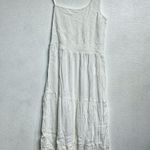 Becca  Swim White Ponza Smocked One Shoulder Dress Sz L NWT Photo 1