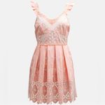 Love Shack Fancy Mochi Dress Bubble Bath Pink Size 6 NWT Eyelet Mini Sleeveless Photo 8