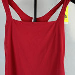 All In Motion Tank Top XL Womens Red BuiltIn Bra Square Neck Athletic Activewear Photo 0