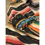 RALPH LAUREN Multicolor Serape Stripe Axtec Tassel Tie Peasant Top Size Medium Photo 5