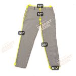 Peserico seersucker pin striped ankle pants Italian size 48/ US Sm Photo 11