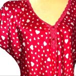 Delicates  brand silky feel red Nighty with heart design! Photo 2