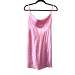 ZARA Floral Satin Effect Mini Dress Pink XS Photo 2