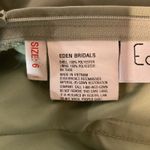 Eden Maids V Neck Sleeveless Formal Wedding Guest Sage Green Maxi Dress Size 6 Photo 7