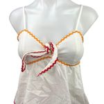 SBetro White Ruffle Tiered Sleeveless Boho Camisole Cami Mini A Line Dress Sz S Photo 11