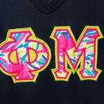 American Apparel Phi Mu Hand-sewn Lilly Sorority Letters tee small Photo 45