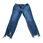 Judy Blue  Slim Fit‎ Jeans Womens 13/31 Mid Rise Shark Bite Hem Distressed Denim Photo 0