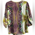 Nicole Miller Y2K Retro Vintage Women’s  Studio Funky Artsy WhimsiGoth Silk Top S Photo 1