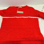 Boden Crochet Claudia Textured Knitted Dress 6R‎ Orange Size 6 Photo 6