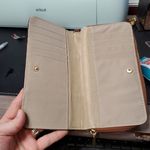 🐻 Time and Tru Wallet Victoria Wristlet Zip Around Wallet Brown Photo 1