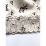 ByTiMo Cottagecore Top Ditsy Floral Milkmaid Square Neckline Peplum M NWT Brown Size M Photo 8