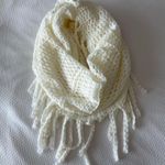 Aeropostale Cream Open Knit Fringe Detail Infinity Scarf Photo 0
