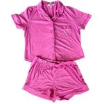 Juicy Couture Juicy Couture Velour Pajama Set Sz M Pink Rhinestones Y2K Photo 0