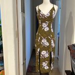 Urban Outfitters Silence + Noise Gemini Khaki Crepe Midi Dress Photo 5