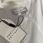 English Factory  White Baby doll Mini Puff Sleeve White Dress(Size Large) Photo 8