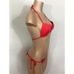 Seafolly New. red petal edge bikini set. USA 10. Retails $179 Photo 12