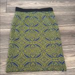 Anthropologie Maeve Green and Blue medallion Embellished Pencil Skirt by  Photo 1