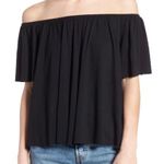 Nordstrom Rack Black Off the Shoulder Top Photo 0
