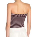 Free People  Tube Top Striped Red Black White XS New Photo 1