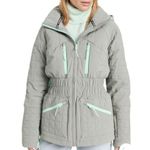 Free People Movement All Prepped Ski Jacket Quilted Greyed Olive Sz M Photo 3