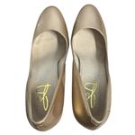 JOAN & DAVID Danicolette Gold Pump Stiletto Platform Dress Shoe Size 8.5 Photo 4