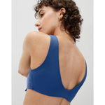 Everlane The Tie-Front Bikini Top in Blue Dusk M NWT Photo 3