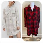 Wilfred Aritzia  Free Veronika Buffalo Check Shirt Dress Photo 1