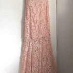 My Michelle PROM Formal Dance Party Full Length Strapless Sequined Lace Mermaid Gown Photo 0