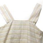 Linen Lux  cream tan gold‎ linen blend knot tank M Photo 2