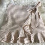 White Fox Boutique White Fox Gingham Mini Skirt Photo 0