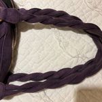 Valentino Garavani Eggplant Purple Suede Large Tote Bag with Gold Hardware Photo 5