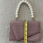 Swoon Boutique Pearl Handle Mini Bag - Purple Croc Photo 5