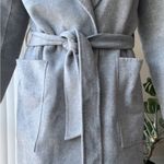 Reiss  Millie Wool Blend Longline Overcoat, Grey, Size 6 Photo 5