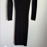 Nicholas Luisa black ribbed knit midi dress Large Photo 9