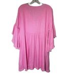 Umgee  Women's Pink Bell Sleeve Knee Length Dress Size L Photo 4