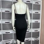 Lulus Exclusive Don't Tell 'Em Black Bodycon Midi Dress Size Small Photo 3