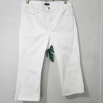 NYDJ Lift Tuck Technology White Crop Jean Pants Photo 0