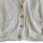 Polo by Ralph Lauren Linen Long Sleeve Cardigan in White, Size M White Size M Photo 4